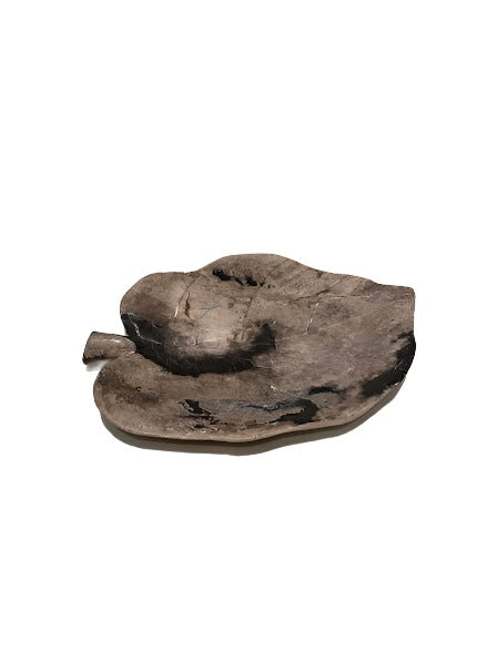 Asian Round Leaf Plate - Tan