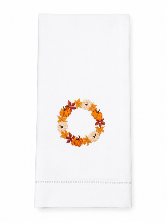Henry Pumpkin Wreath Hand Towel
