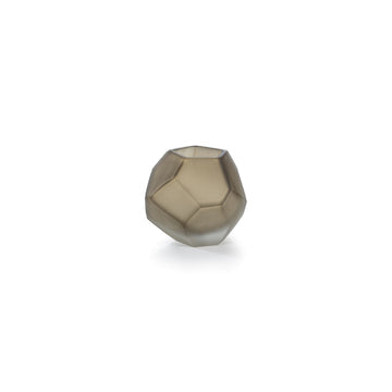 Zodax Faceted Frosted Taupe Vase Small