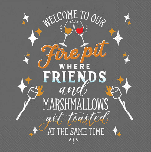 Boston Cocktail Napkins Firepit