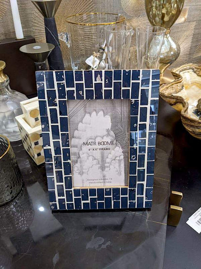 Sitarra Midnight Blue Glass Frame 4x6