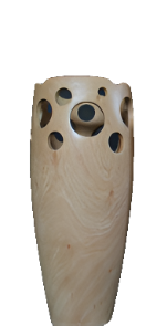 Tamarind Pierced Vase - Natural - Small