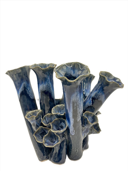 Ocean Blue Coral Vase.